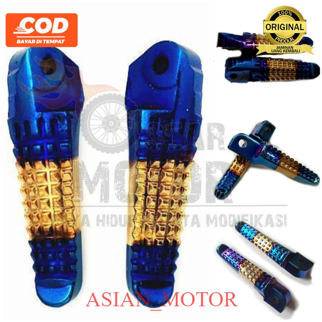 FARIASI MOTOR Injakan FootStep Twotone belakang Honda Beat Scoopy Scoopy new Vario Mio Mioj Fino Foo