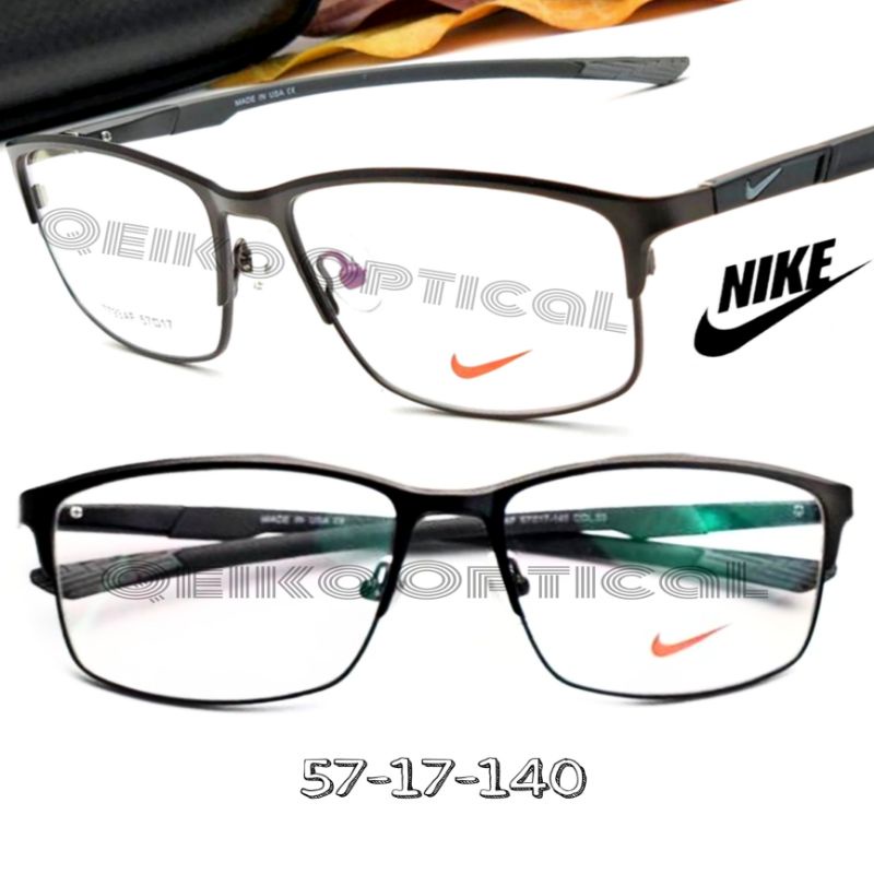 Frame Kacamata Pria Titanium Nike NK7793s57 Col.03 Gun Smoke - Model Elegan Sporty