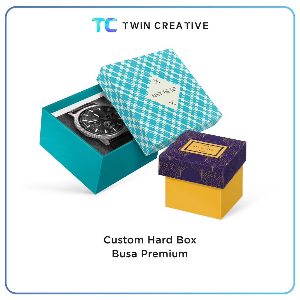 

Custom Kotak Perhiasan Emas Cincin Kalung Gelang Anting Tempat Penyimpanan Jam Tangan - Hard Box Mini Busa Premium