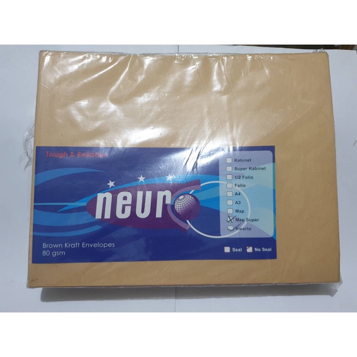 

Murah Amplop Coklat Ukuran Kwarto Neuro ( 21 X 27 Cm ) Seal Hemat