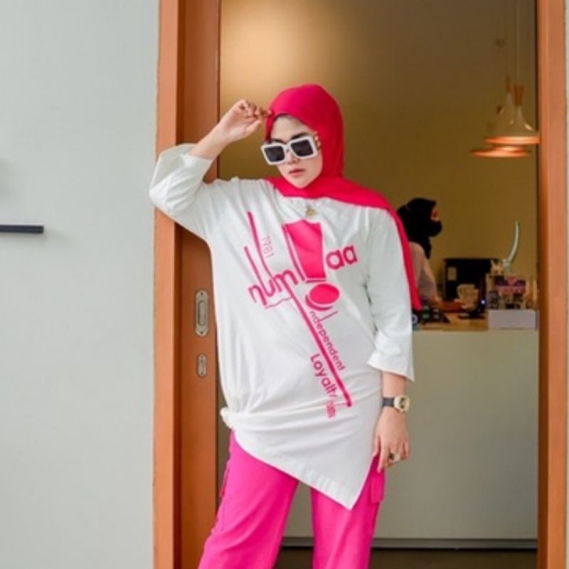 STELAN CELANA MODEL TUNIK/ SETCEL 2 LOOK FASHION WANITA