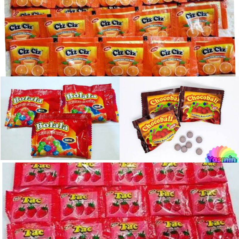 

10pcs Permen jadul ciz ciz/tac-tac/bolala/chocho ball