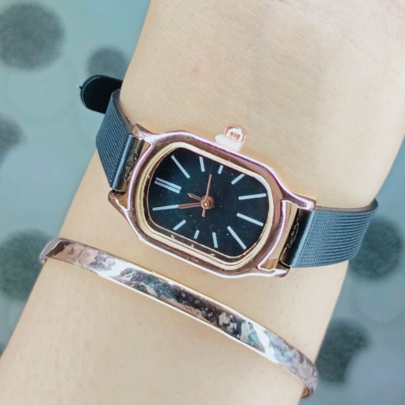 Jam Tangan Wanita Kecil Elegan Analog Quartz Korean Fashion (002K)