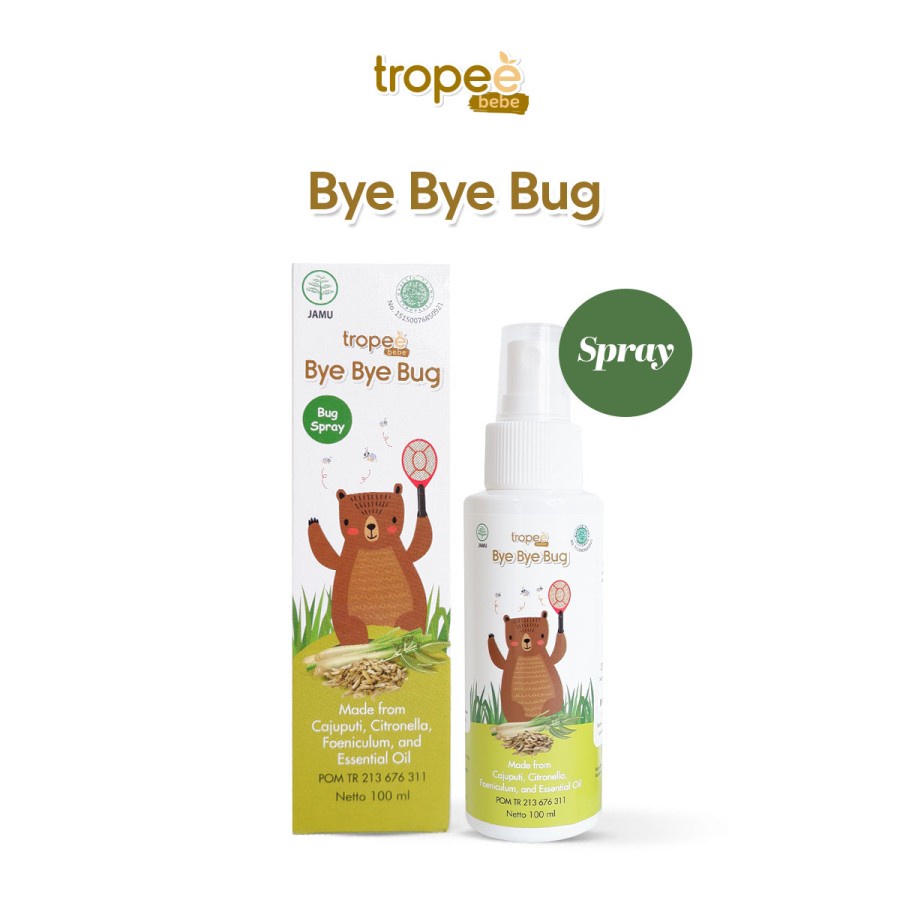 Tropee Bebe - Bye Bye Bug Spray 100ml 6m+