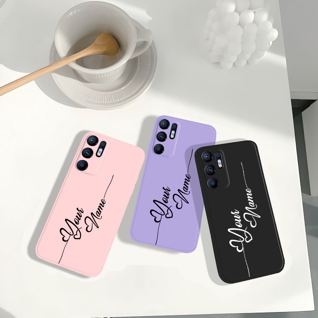 (Custom Nama) Softcase Case Macaron Custom Nama For All Type