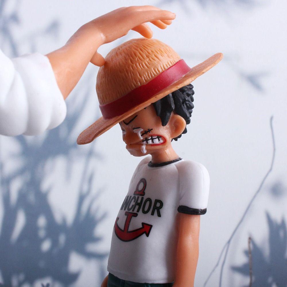 [Elegan] Monkey D Luffy Model Figure Mainan Dekorasi Meja Boneka PVC Koleksi Mainan Kartun Anime Props Luffy Figure Model