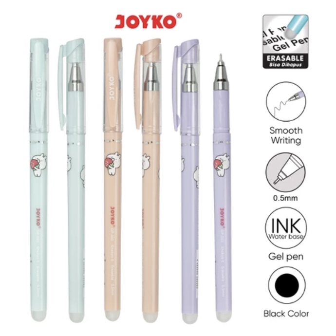 

Erasable Gel Pen Pulpen Bisa Dihapus Joyko GP-333 Shokyo 6 Gel 0.5 mm