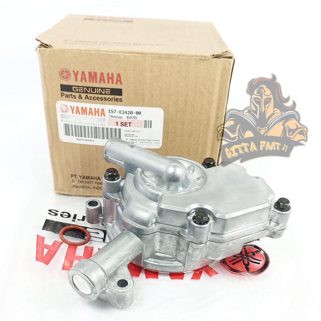 WATER PUMP WATERPUMP ASSY KOMPLIT YAMAHA YGP 1S7 KUALITAS ASLI ORIGINAL YAMAHA YGP PRESISI TODAK BOCOR BAHAN BERKUALITAS POMPA TERATUR BERFUNGSI DENGAN BAIK DAN DIJAMIN AWET JUPITER MX 135 JUPITER MX OLD LAMA JUPITER MX NEW