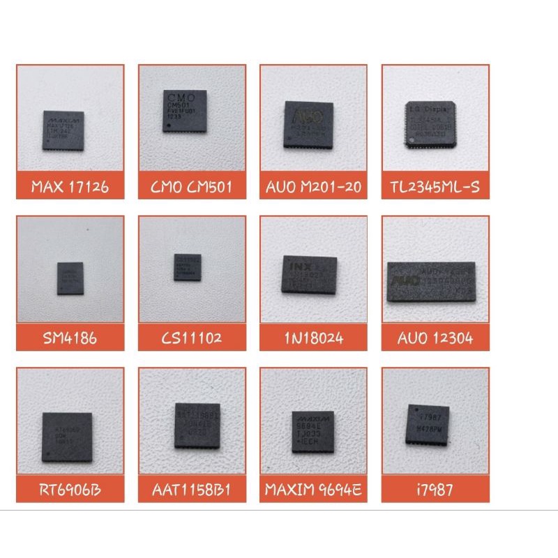 ic IC panel 1N18024/AUO12304/AAT1158B1/MAXIM9694E/i7987/AAT1169/MAXIM8795AE/AR8152/MX254005/MAX8770/