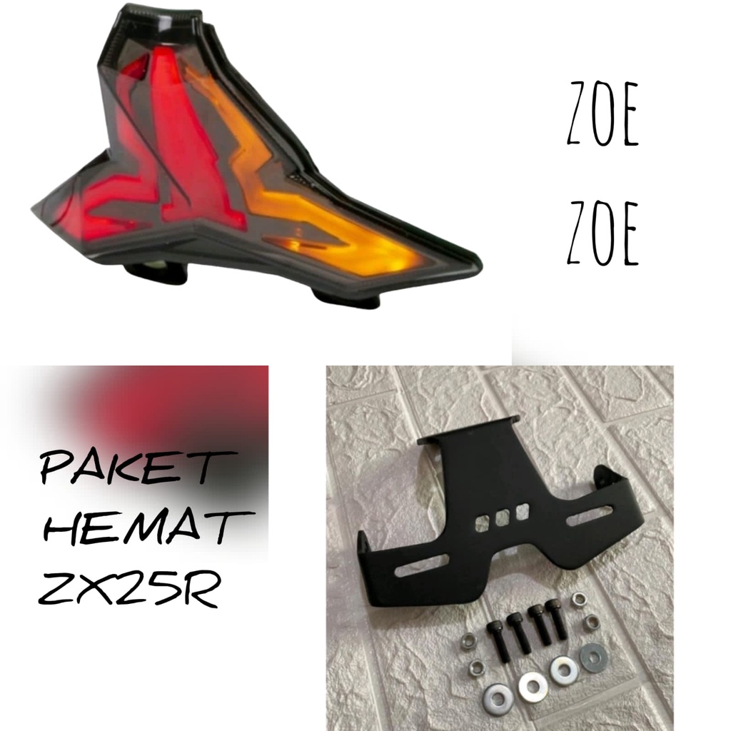 Paket Tail Tidy ZX25R Plus Lampu Stop / Stoplamp Kawasaki ZX25R ZX 25R