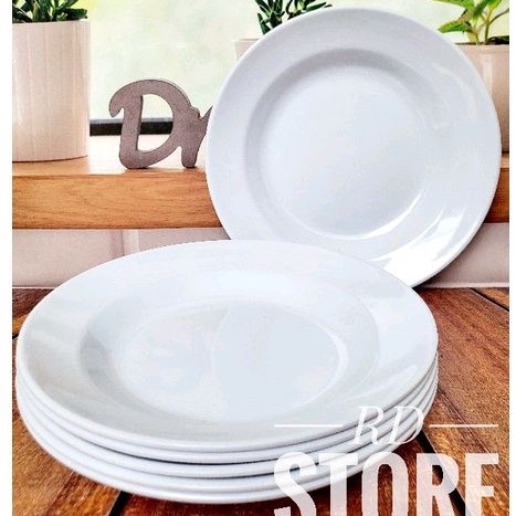 PROMO 6.PCS PIRING MAKAN MELAMINE POLOS