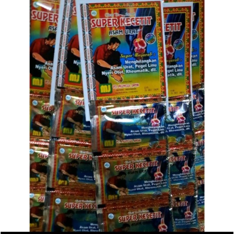 Super Kecetit Obat Asam Urat Original Paket 10 hanger Lebih Murah