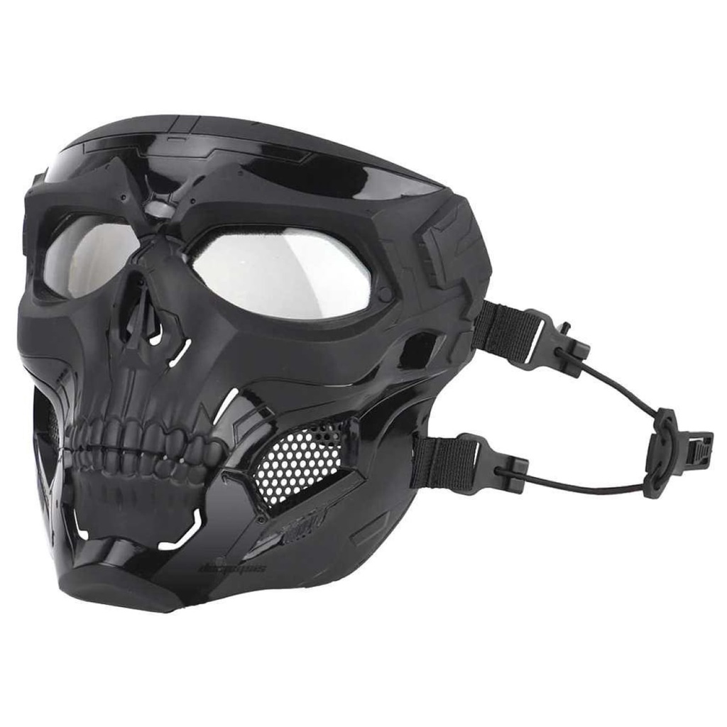 Topeng helm tactical hitam TNI Brimob militer army mask of punisher tactical google goggle mask tope