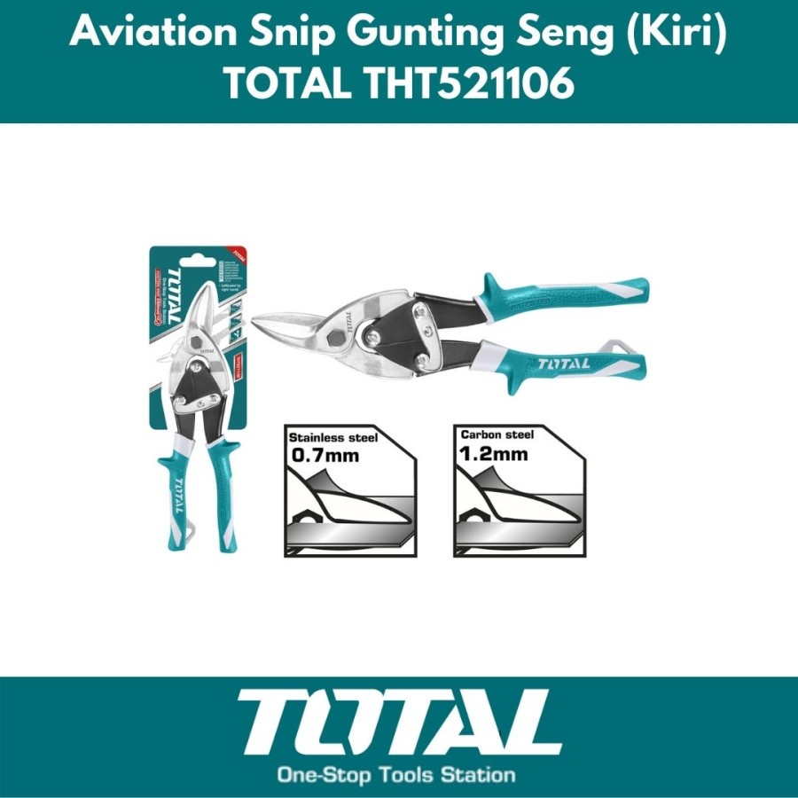 

Gunting Seng Baja 10" Kiri Aviation Snip TOTAL THT521106