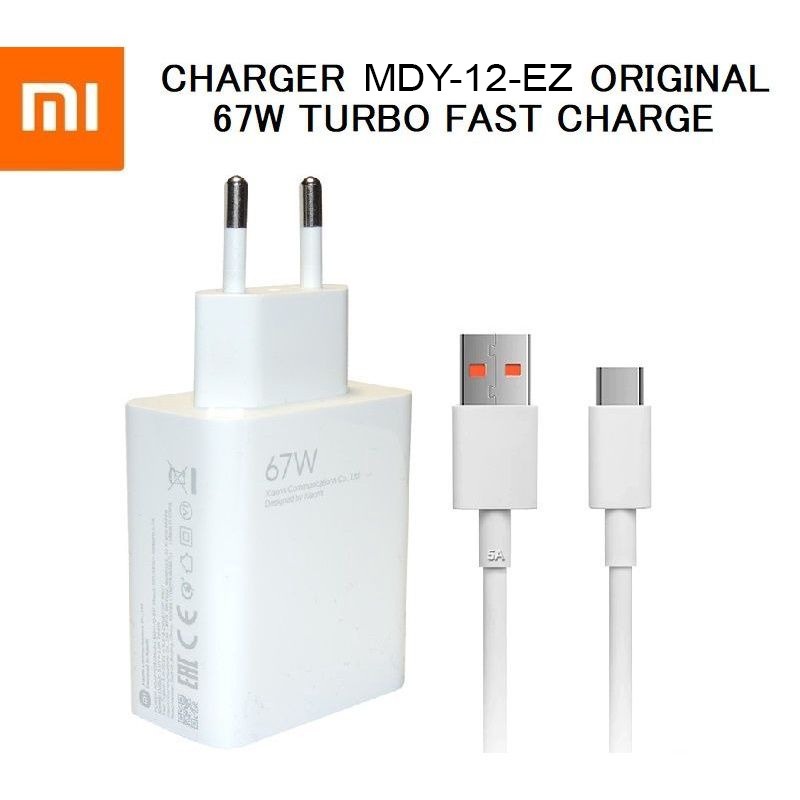 [RO ACC] CHARGER XIAOMI TURBO CHARGE FAST CHARGING MDY-12-EZ 67W PD TYPE C