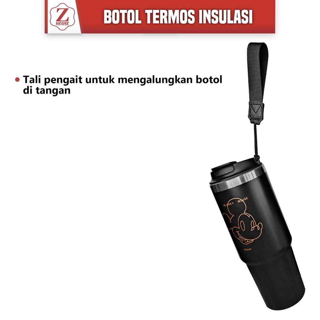 Tempat Minum Termos Kopi Dan Teh Tahan Panas Termos Karakter Lucu +Free Stiker 3dimensi Tumbler Tahan Panas Dan Dingin