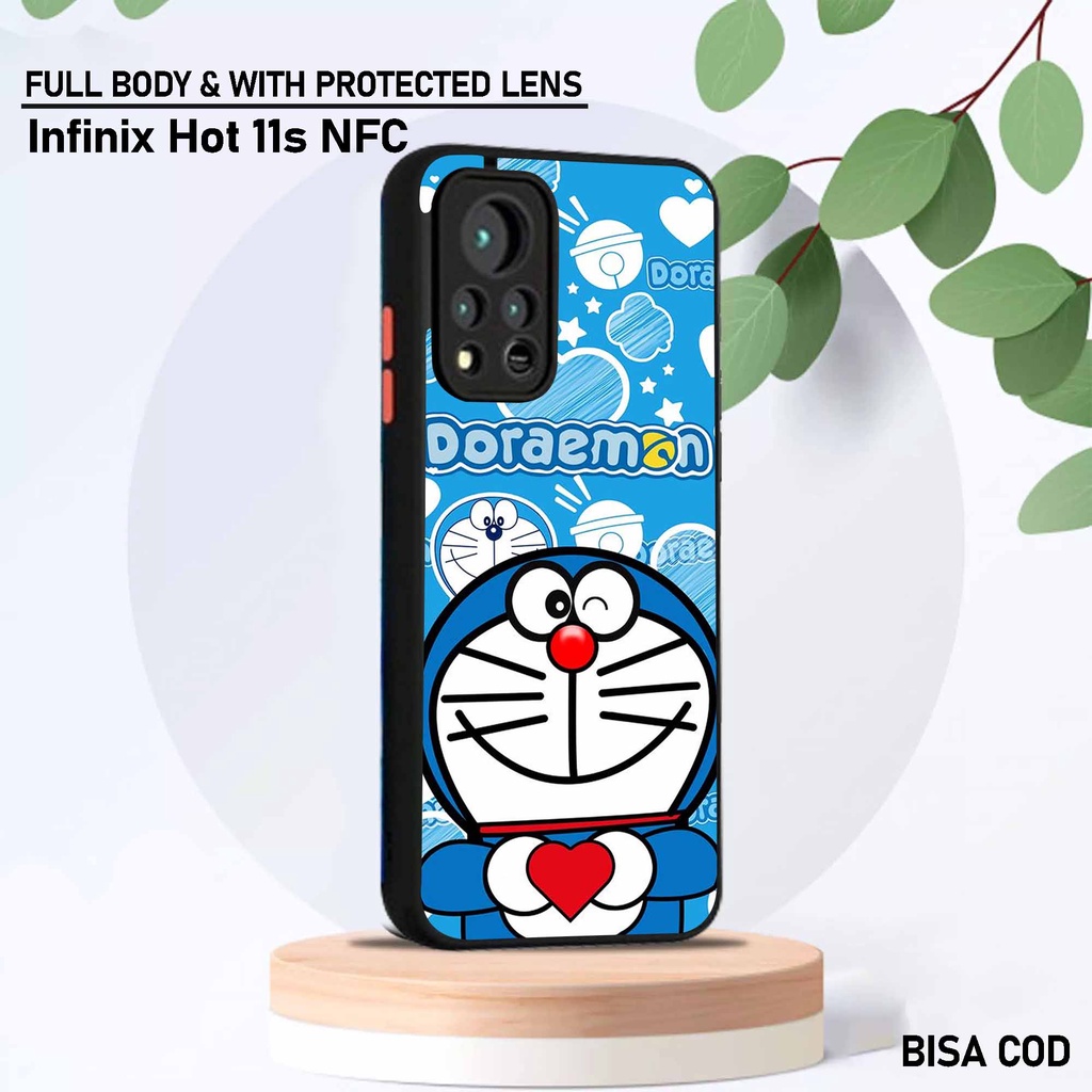 Softcase Dove Infinix Hot 11s Nfc - Motif [ Kartun Emon 1 ] - Silikon Protec camera Infinix Hot 11s 