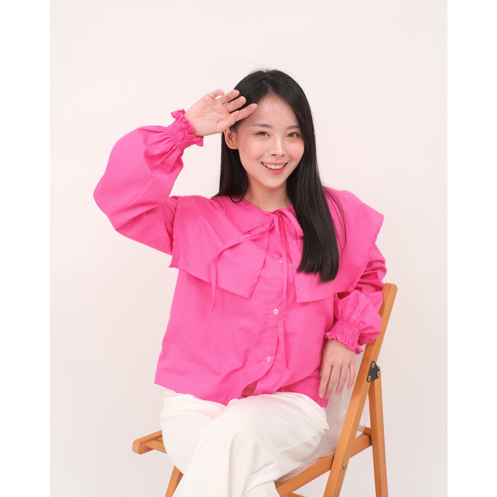 inakirastudio | Vania Korean Top in Pink Fuschia