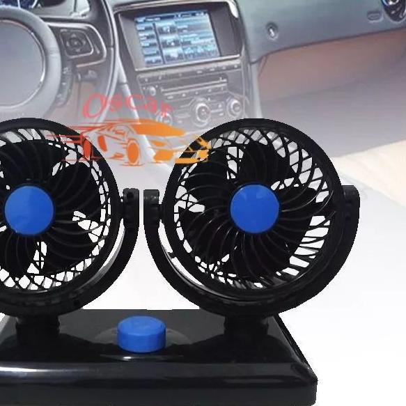 Kipas Angin Mobil Double Fan 12V/24V / Kipas Angin Mobil 12Volt / Kipas Mobil Single Fan 12V/kipas u