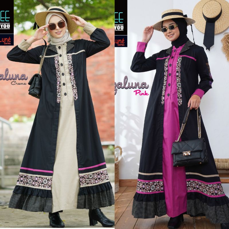 Aurelee Terbaru Claire de Luné series /Mezzaluna Dress/COD