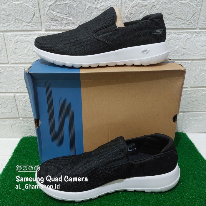 Aman Sepatu Slip On Casual Skechers Go Walk Max Seek 54629 Bkw Berkualitas