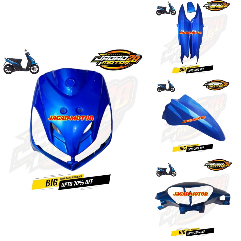 PROMO Full Body Mio Smile Cover Body Bodi Halus FULL SET Biru / COVER BODY YAMAHA MIO SMILE (2008-2013) FULLSET BODY HALUS BIRU / Body halus yamaha Mio Smile Biru / YAMAHA MIO SMILE COVER BODY HALUS FULL SET BIRU