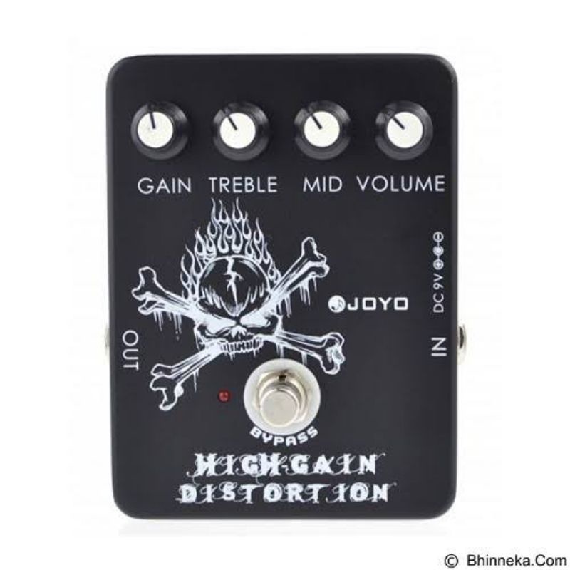 EFEK GITAR JOYO DISOTORSI HIGH GAIN DISTORTION