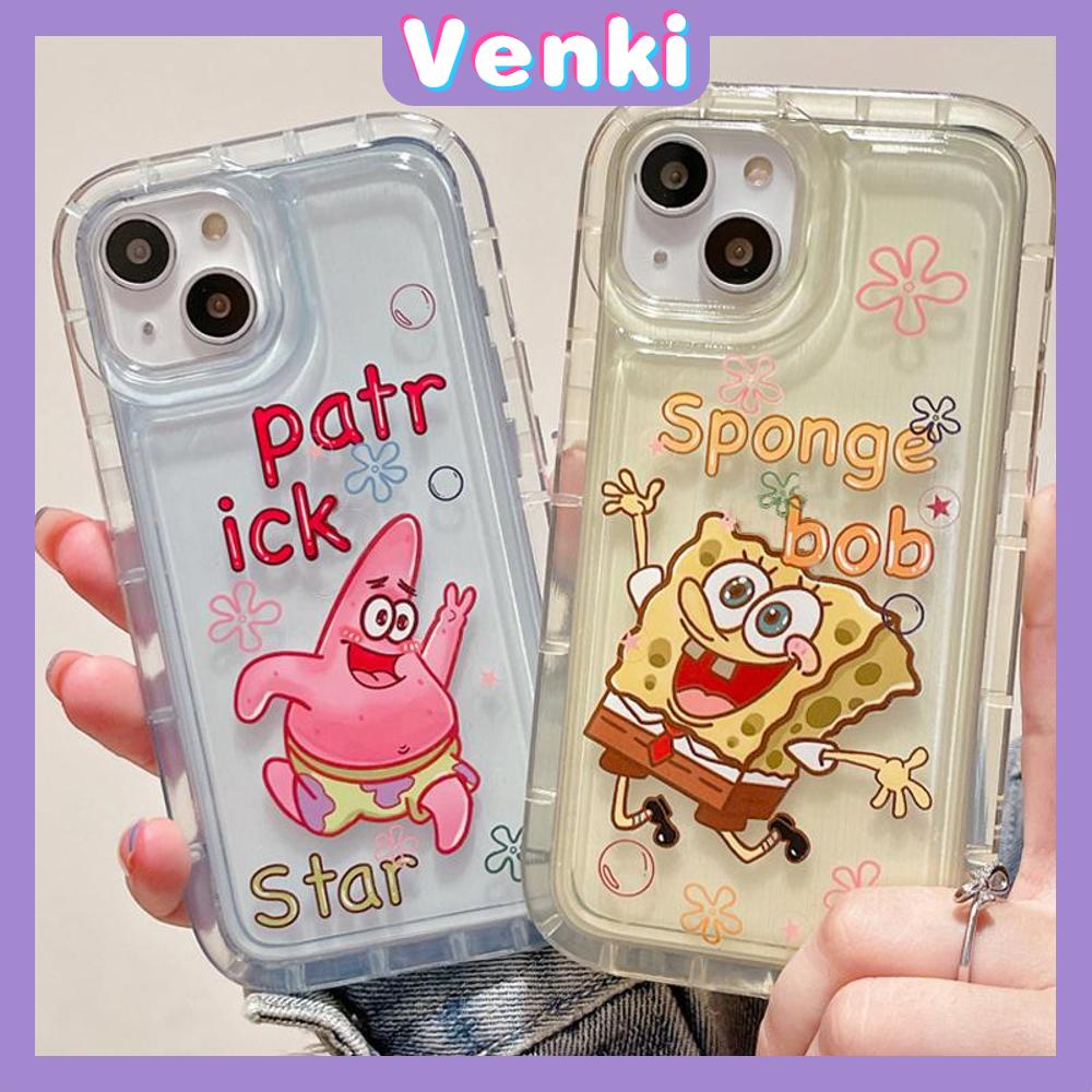 Case For iPhone 14 Pro Max TPU Soft Jelly Airbag Case Clear Cartoon Cute Character Case Camera Protection Shockproof For iPhone 14 13 12 11 Plus Pro Max 7 Plus X XR