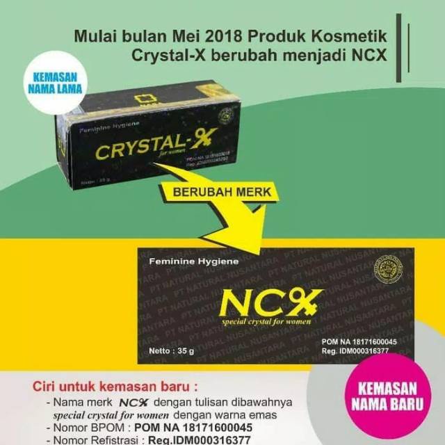 ♥️afnansa♥️ NCX ORIGINAL NASA/CRYSTAL X BISA SCAN Kemasan [Baru