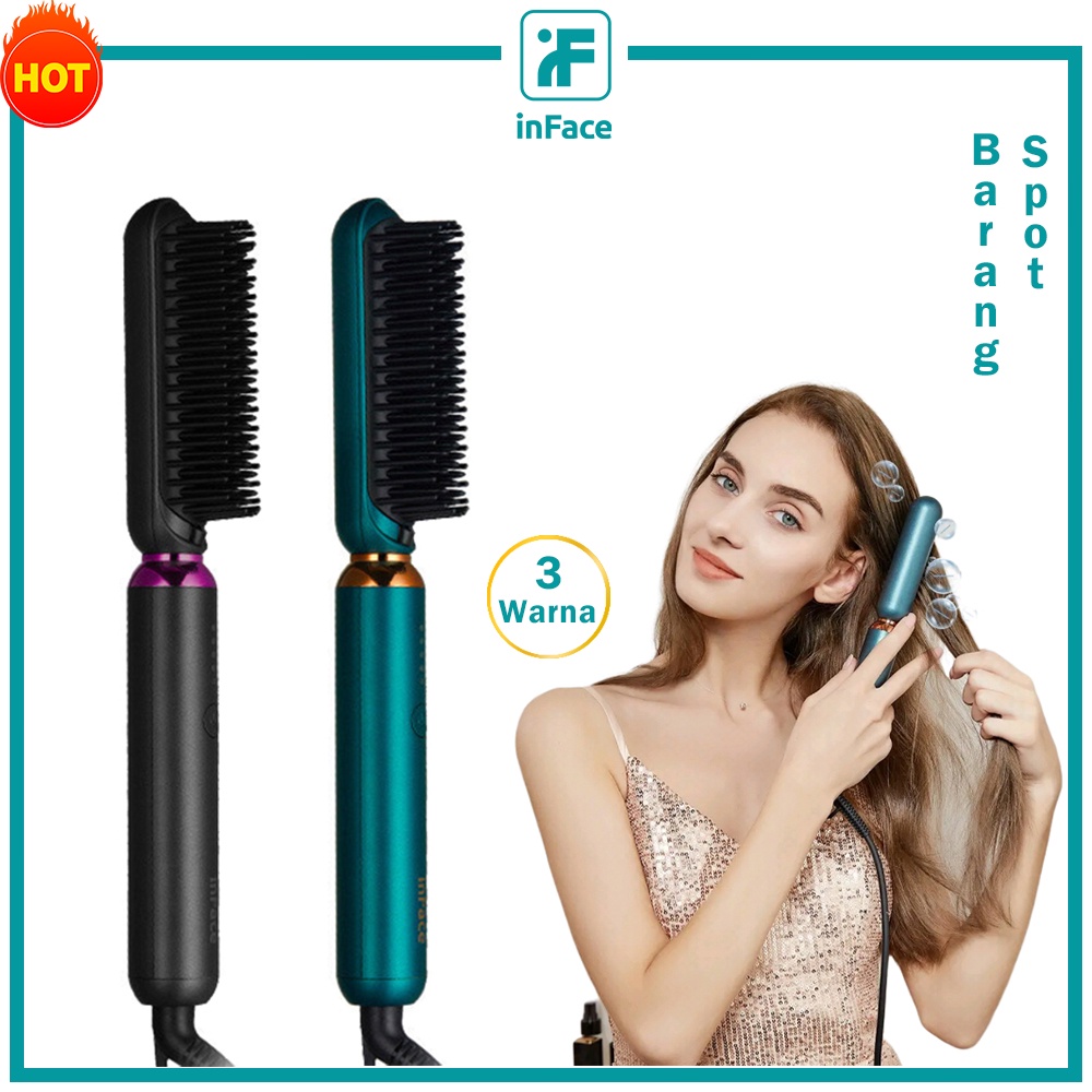 Jual Inface Sisir Catokan Pelurus Rambut Catok Rambut Sisir Pelurus Rambut Curly Rambut Lonic