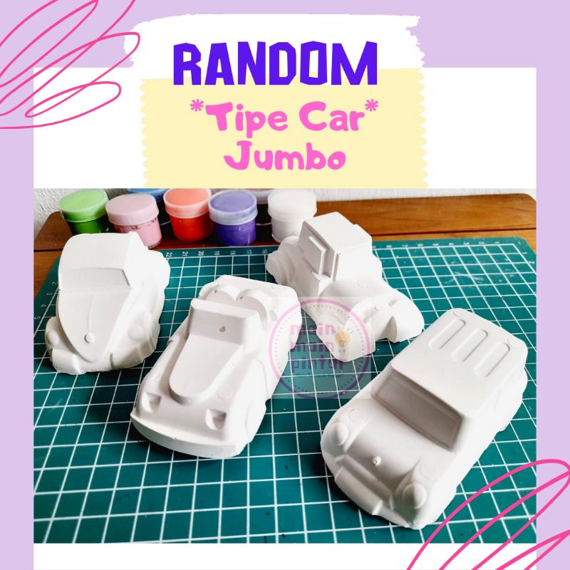 Jual Patung Gypsum Car Jumbo/Patung lukis/Edutoys Shopee Indonesia