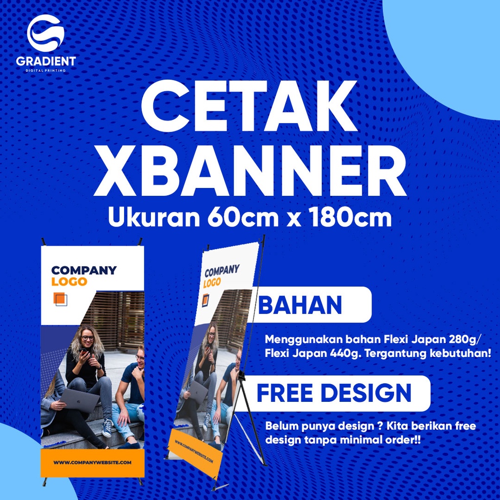 Jual Cetak X Banner Full Paket Custom Shopee Indonesia