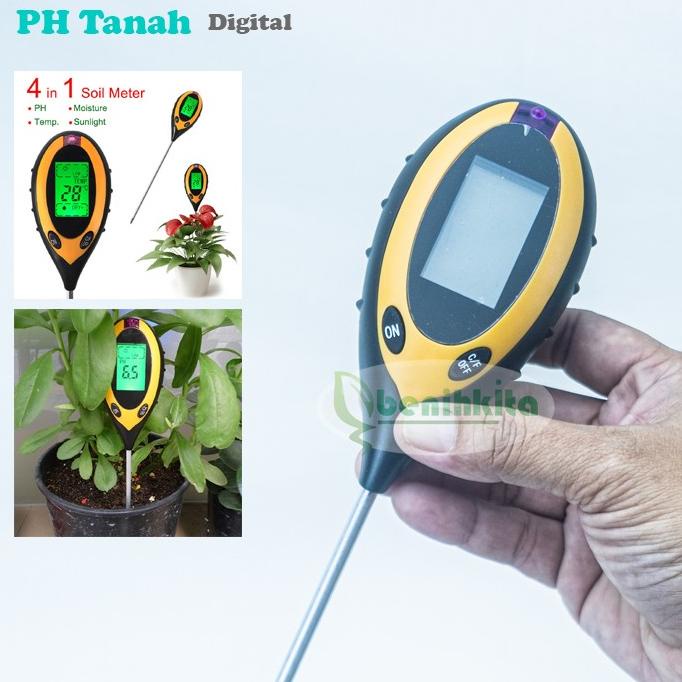PH Meter Digital Alat Pengukur Kelembapan dan Temperature Tanah
