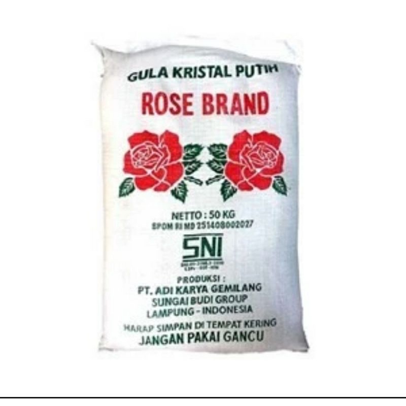 GULA PASIR ROSE BRAND 50 KG