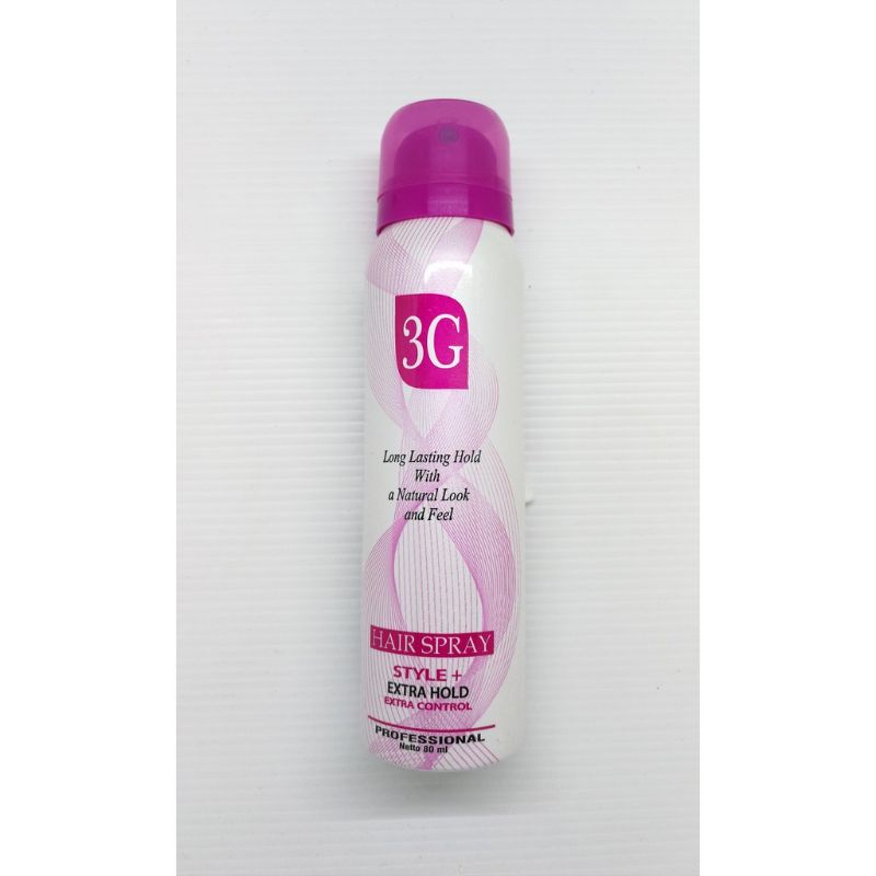 3G HAIR SPRAY AEROSOL - 80 ML-420ml/Pengeras Rambut Sanggul/Hair Sprey 3G/3G Hair Sprey Rambut/Sprai Rambut