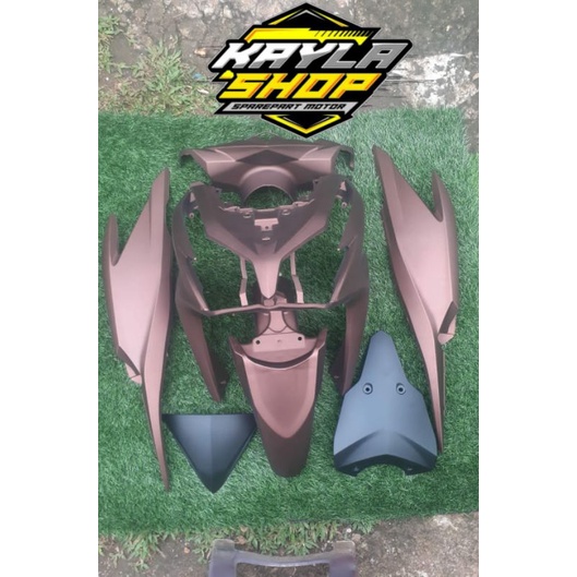 MURAH Cover Full Body Halus Vario 125 Old Tahun 2012-2014 Coklat Doff