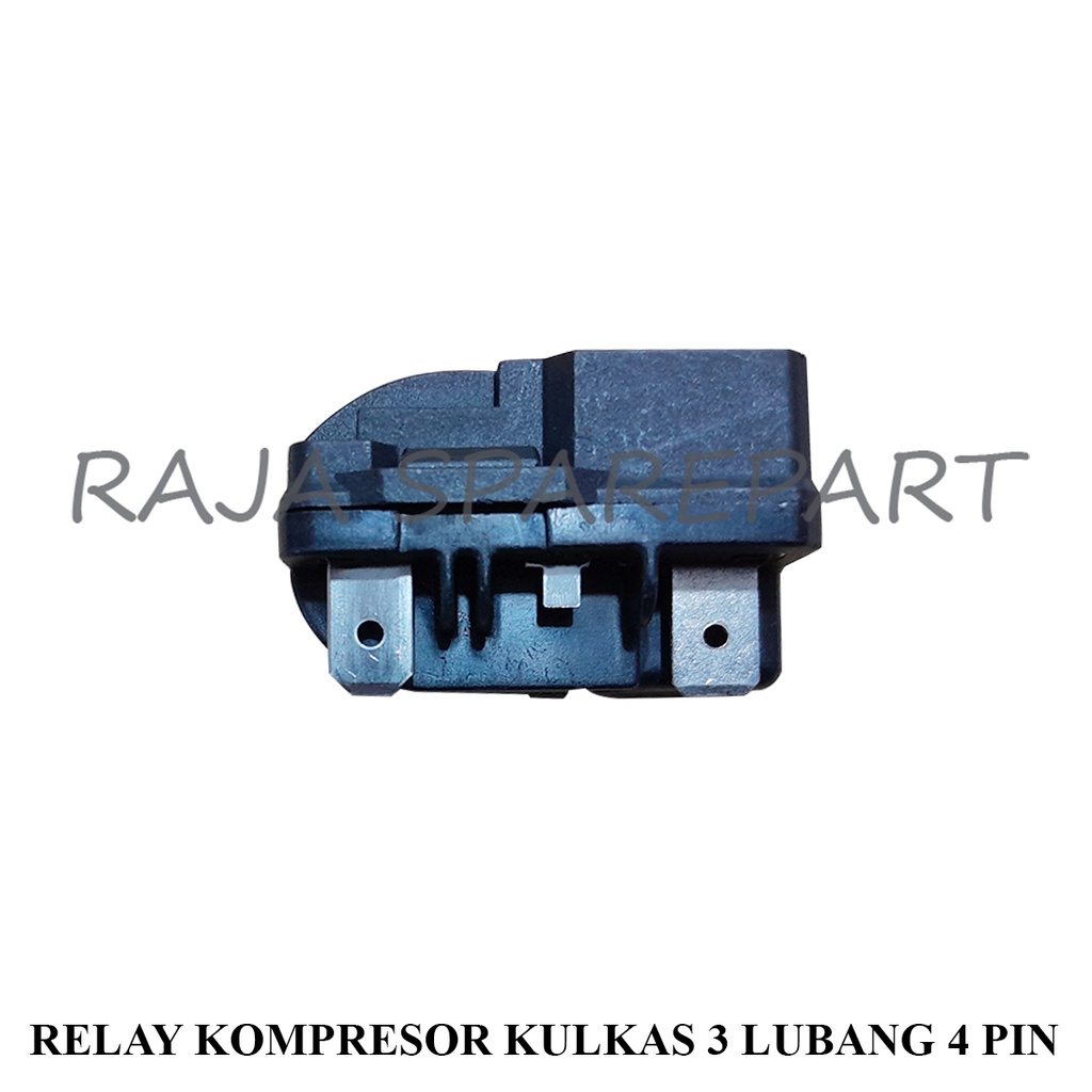 RELAY KAKI KOMPRESOR KULKAS 3 LUBANG 4 PIN