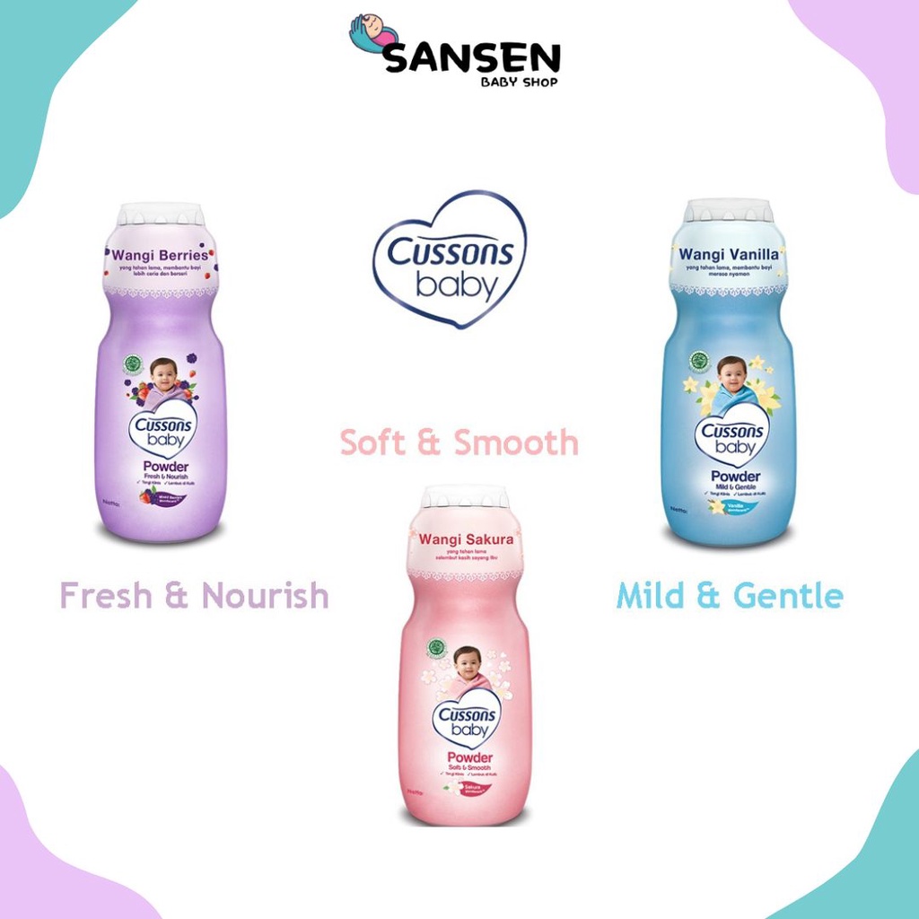 Cussons Baby Powder 50+25gr / 100+50gr Bedak Bayi Cusson