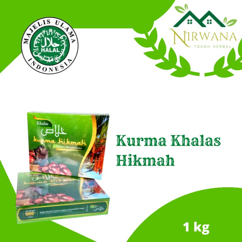 

Kurma Khalas Hikmah Berat 1 kg || Premium Emirates dates