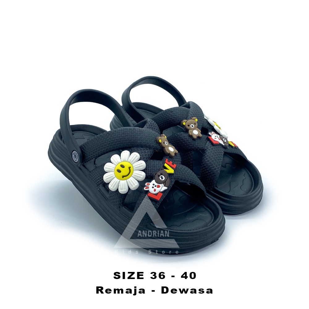 NEW TRENDII Sandal Selop Tali Belakang REMAJA - DEWASA Model Karakter