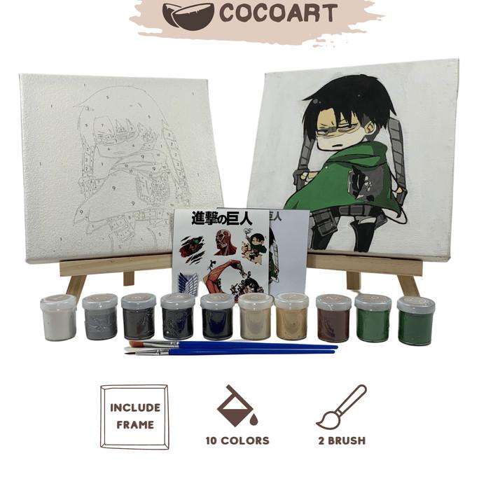 

Paint By Number Kit [ Attack On Titan // LEVI ] - Cocoart.id I Kanvas