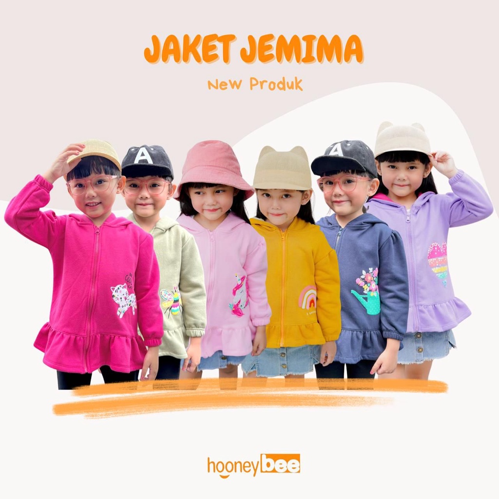 Jaket Jemima 1-5 Tahun Anak Perempuan Nyaman Fashion Smilee CBKS