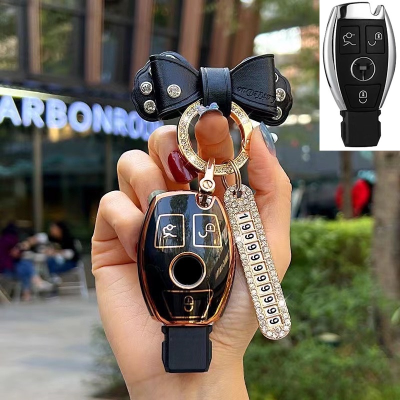 Casing Kunci Mobil Mercedes-Benz C-class C200L Clas GLC GLE320 ML350 Bahan tpu