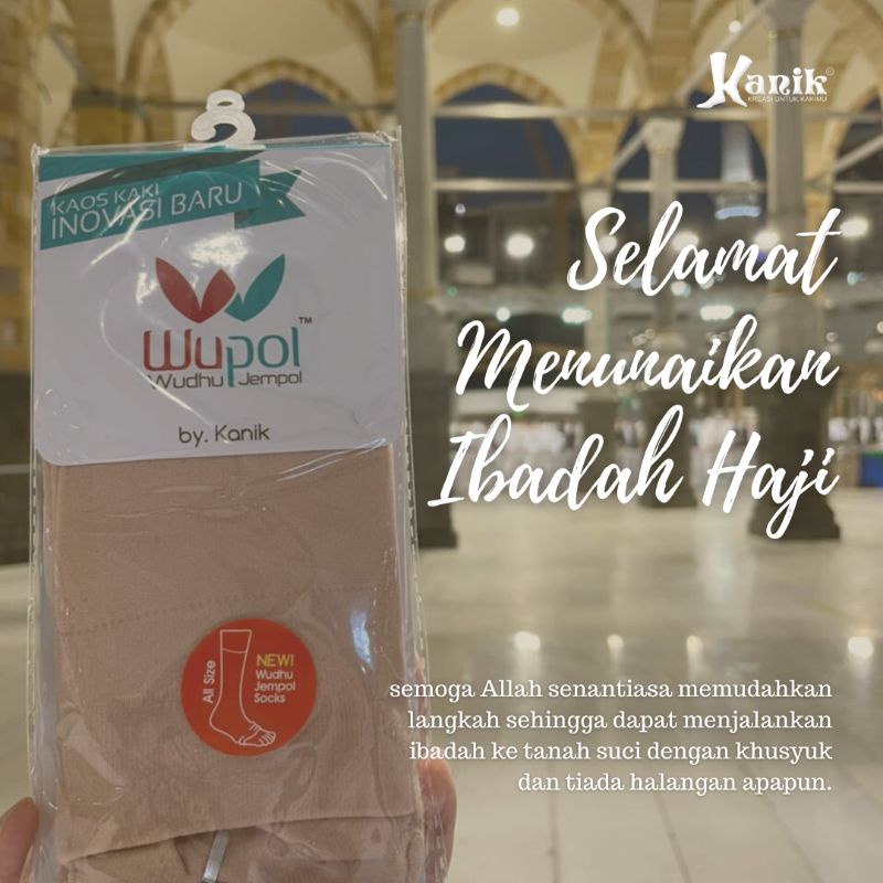 Perlengkapan Haji Umroh / Travelling / Kaos Kaki Wupol / Wudhu Jempol /Kaos Kaki Wudhu (ORI)