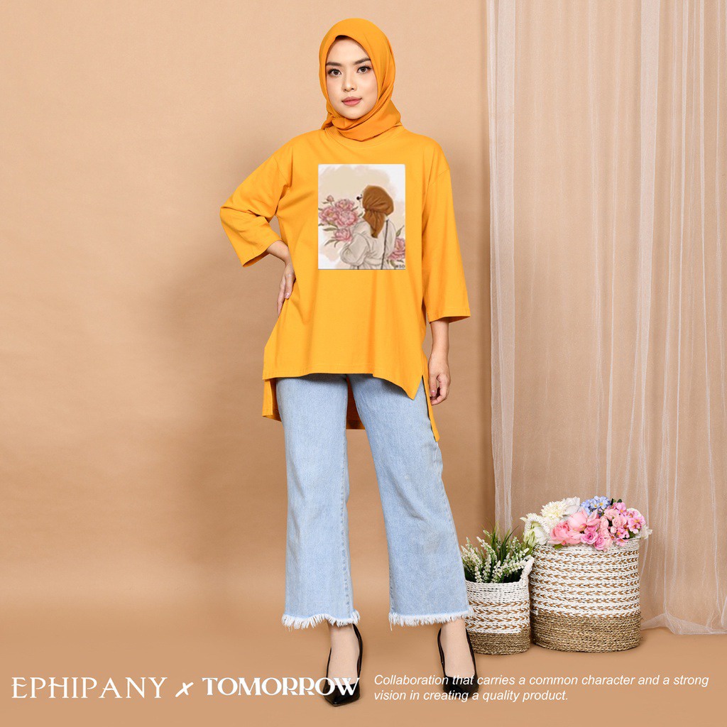 GSC - Long Tunik ANIME Ephipany Tomorrow 009 / Tunik Panjang Wanita Muslim / Tunik Crepe Premium