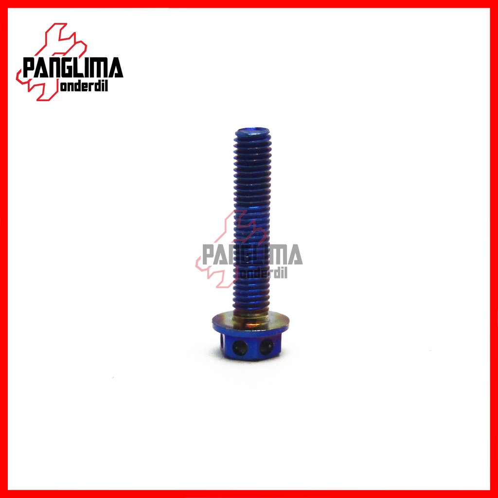 Baut Probolt M8x40-8x40-8 x 40 Drat-Kunci 12 Baud Blue-Biru Pro Bolt