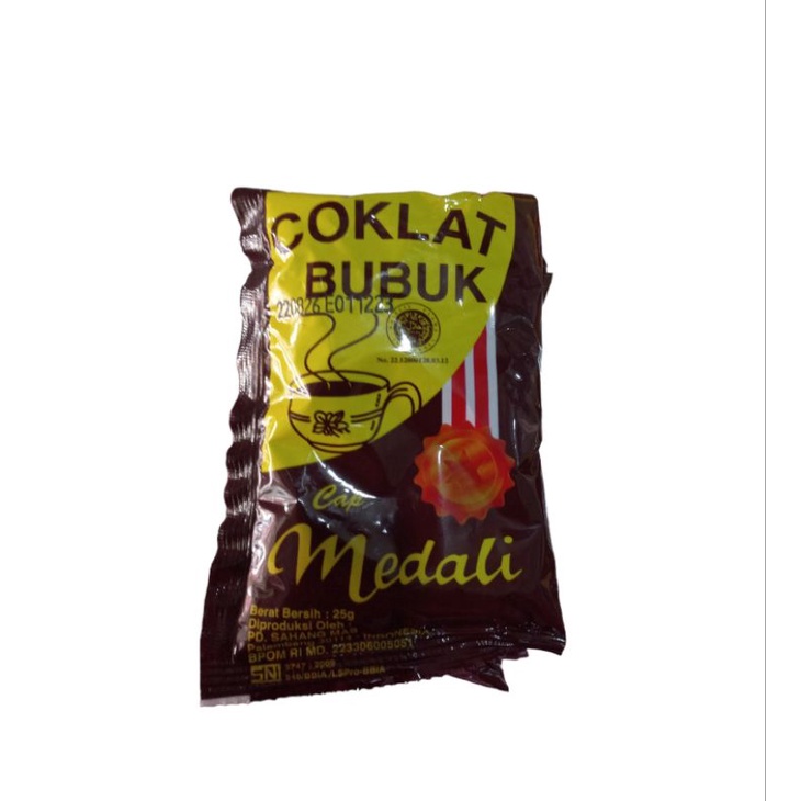 

coklat bubuk medali 25g