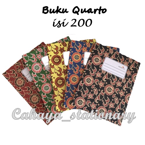 

Buku Hard Cover Quarto Paperline/Mirage isi 200