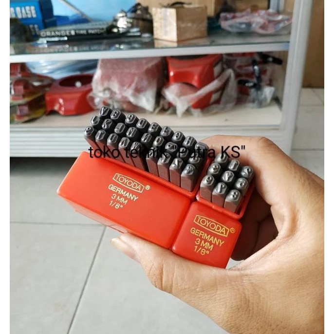 

Paket set lengkap alat ketok angka dan ketok huruf ukuran 3mm