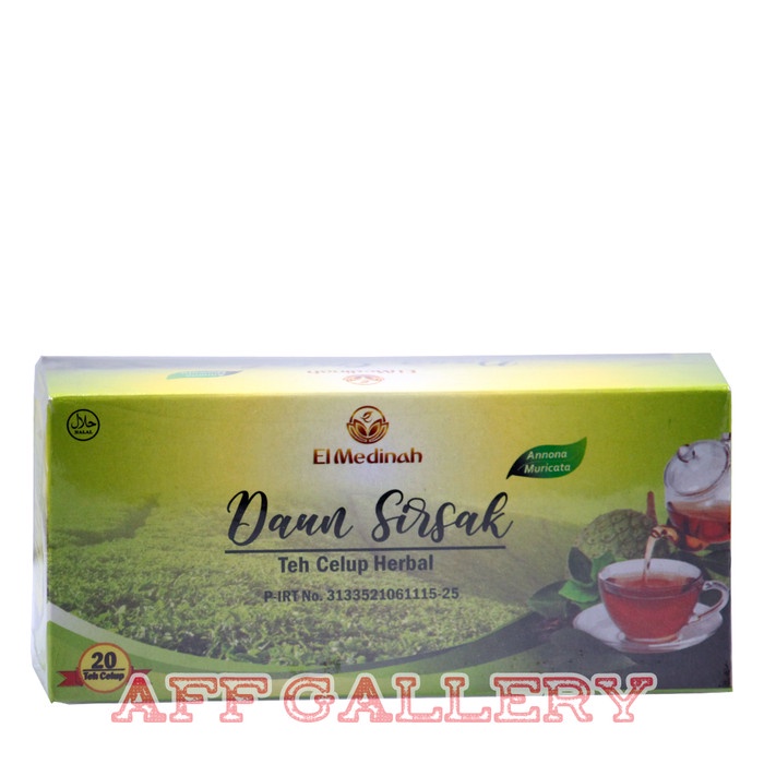 

AMPUH !! TEH CELUP HERBAL DAUN SIRSAK EL MEDINAH
